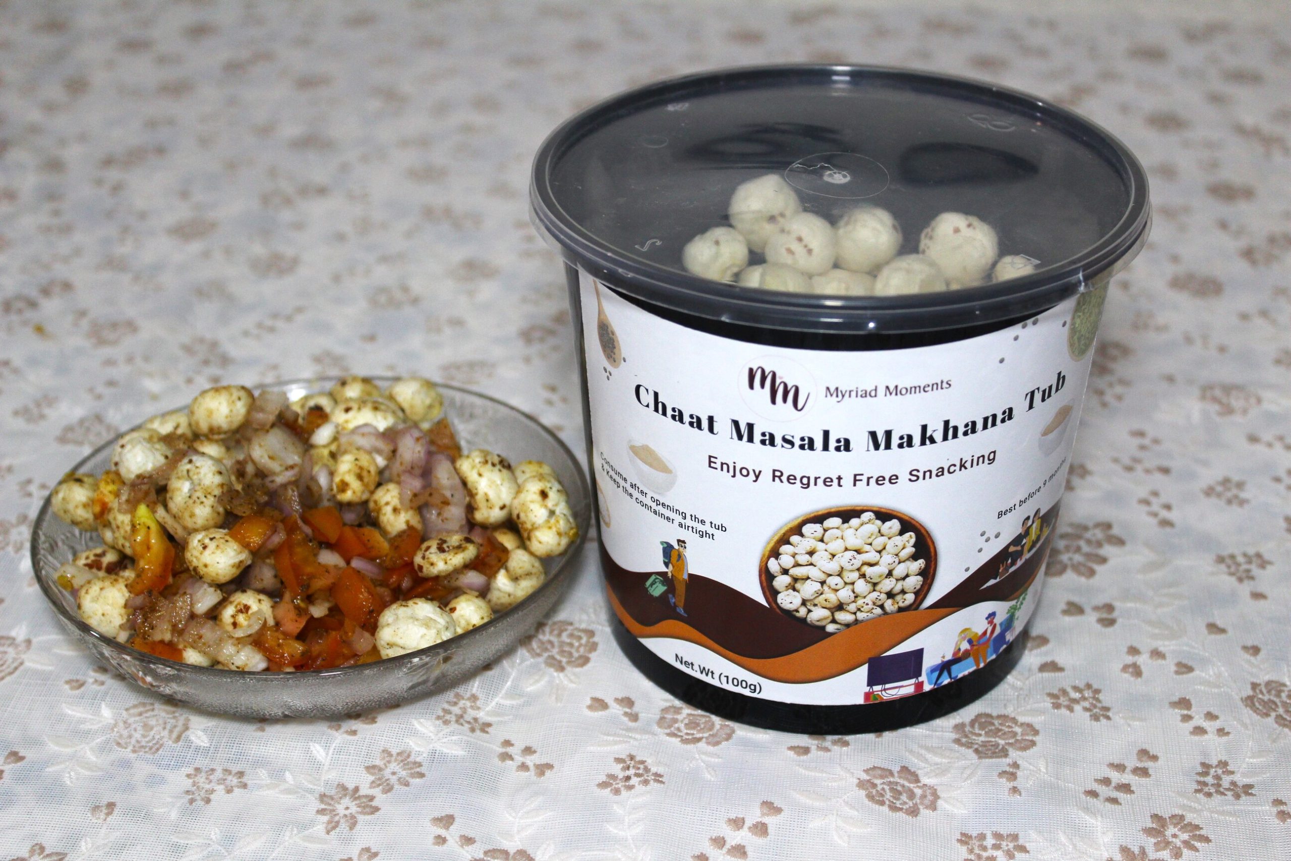 Chaat Masala Makhana Chaat Recipe